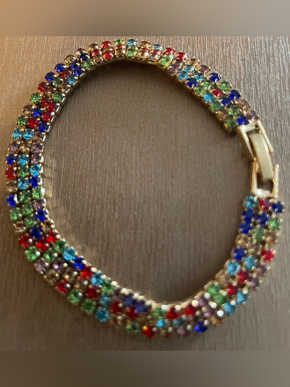 Multicolor Crystal Tennis Bracelet - Women Jewelry